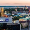 Und von unserem Fenster - Blick auf die Altstadt von Tallinn.